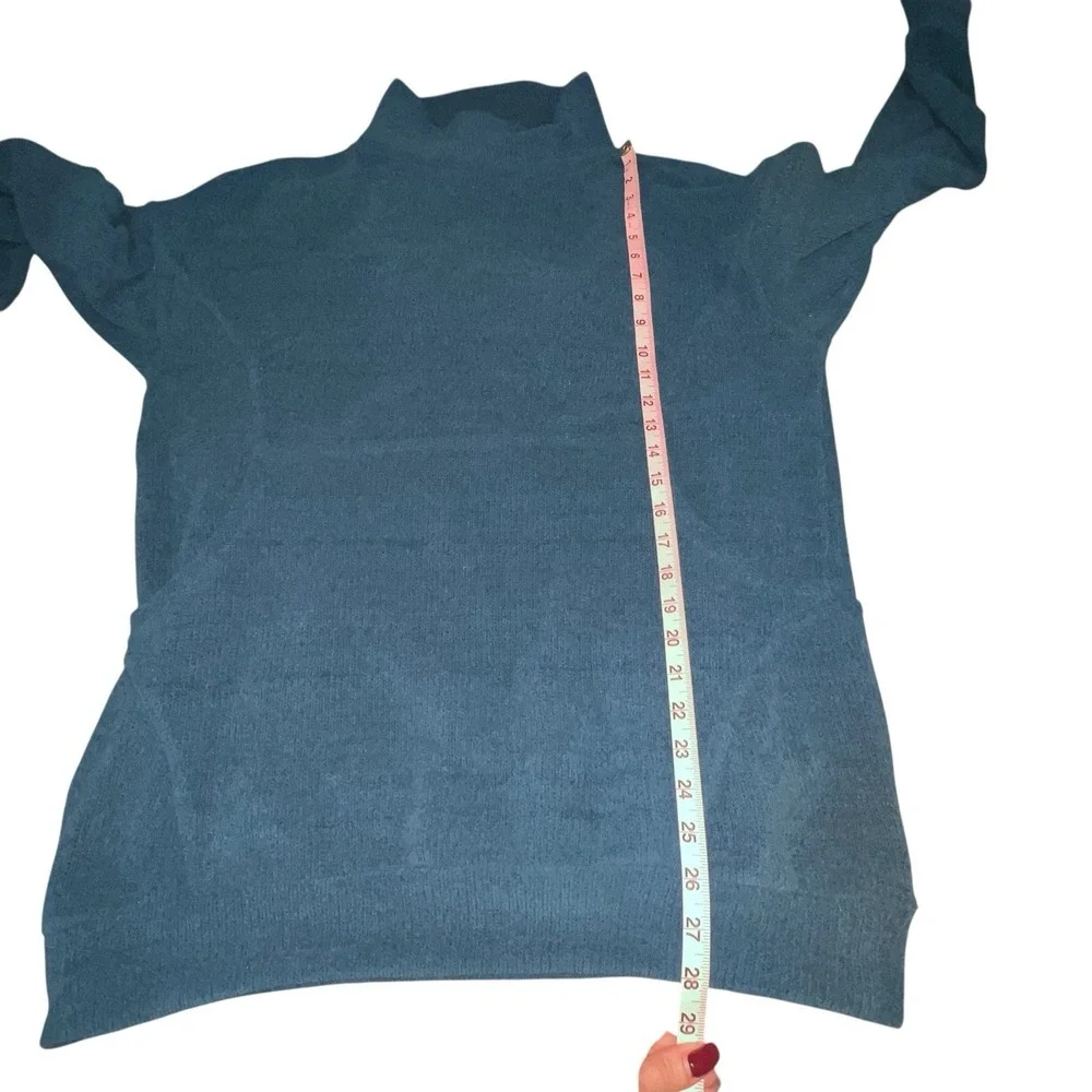 Free People Beach Women's Ronda Pullover Tunic Mock Neck Blue‎ Size XS Sweater